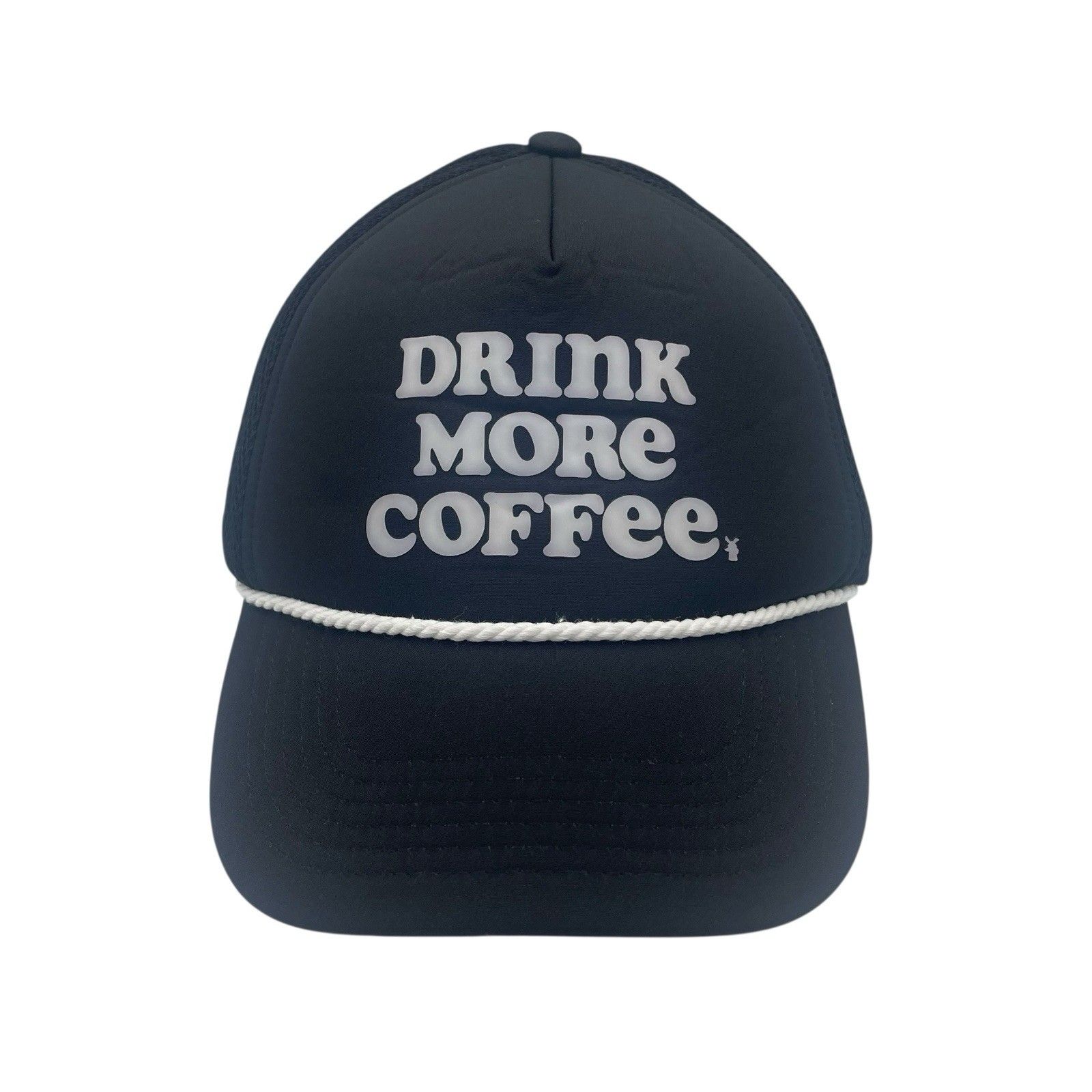 Dutch Bros Drink More Coffee Trucker Snapback Hat 2023 Black Mesh Cap Adjustable